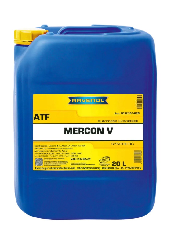 Ilustracja ATF MERCON V 20L RAV RAVENOL OLEJ PRZEKŁADNIOWY ATF MERCON V 20L